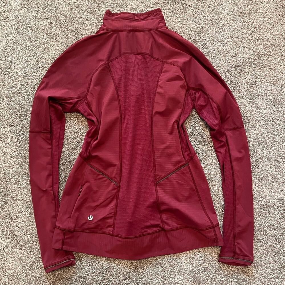 Lululemon Burgundy Zip-Up Jacket | Size 8